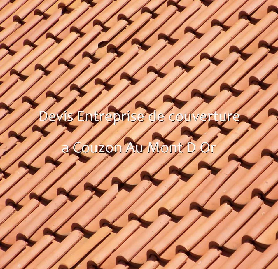 Devis Entreprise de couverture a Couzon Au Mont D Or