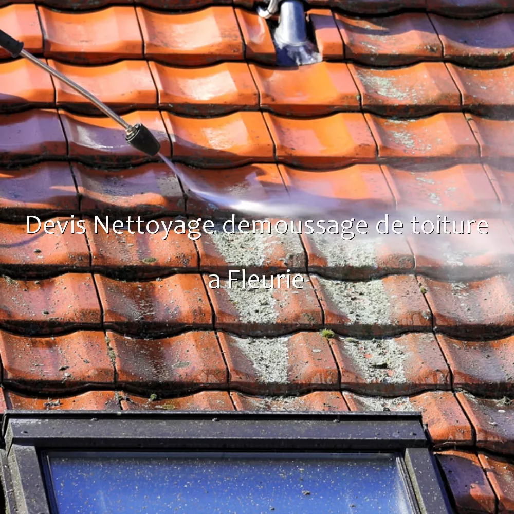 Devis Nettoyage demoussage de toiture a Fleurie