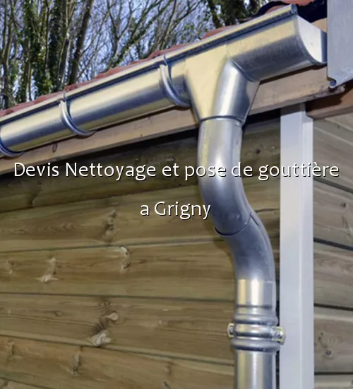 Devis Nettoyage et pose de gouttière a Grigny