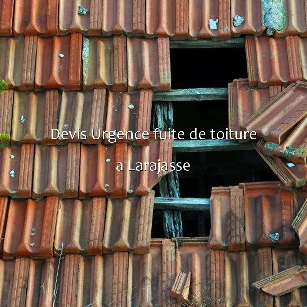 Devis Urgence fuite de toiture a Larajasse