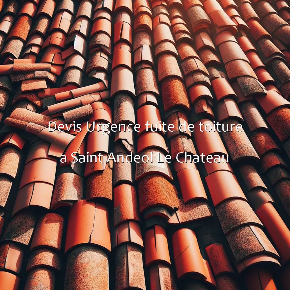 Devis Urgence fuite de toiture a Saint Andeol Le Chateau