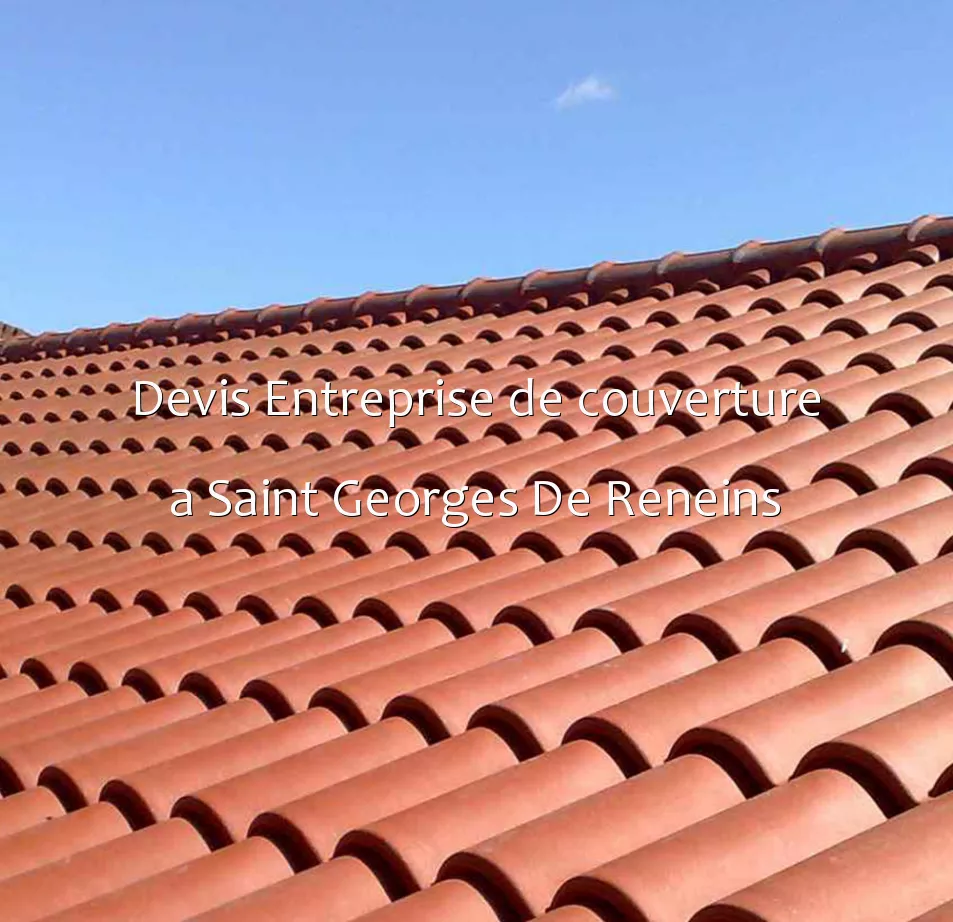 Devis Entreprise de couverture a Saint Georges De Reneins