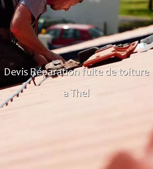 Devis Réparation fuite de toiture a Thel