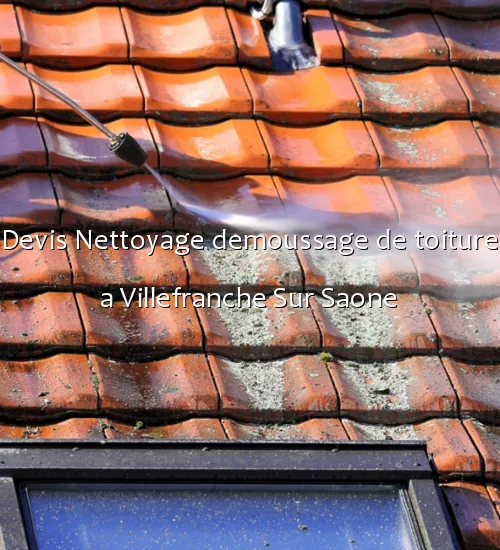 Devis Nettoyage demoussage de toiture a Villefranche Sur Saone