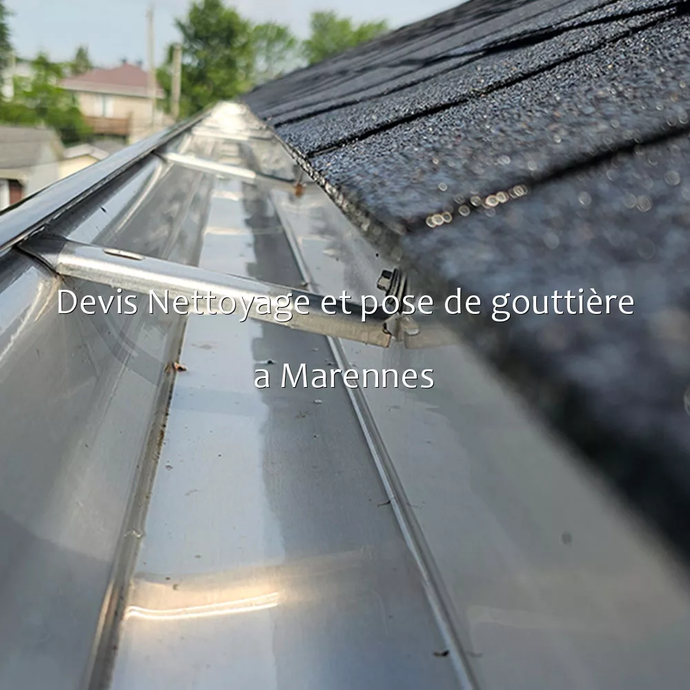 Devis Nettoyage et pose de gouttière a Marennes