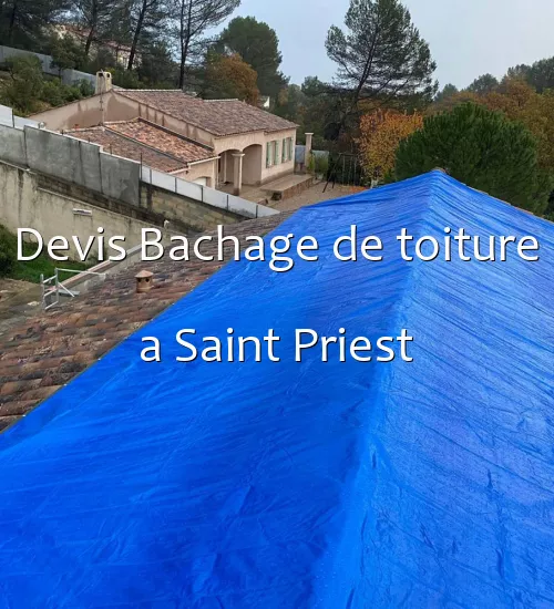 Devis Bachage de toiture a Saint Priest