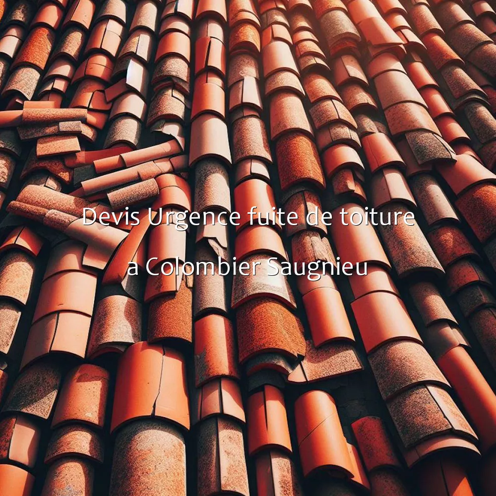 Devis Urgence fuite de toiture a Colombier Saugnieu